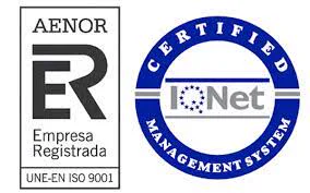 Calidad ISO 9001 Certificados de calidad ISO 9001: AENOR Empresa Registrada e IQNet