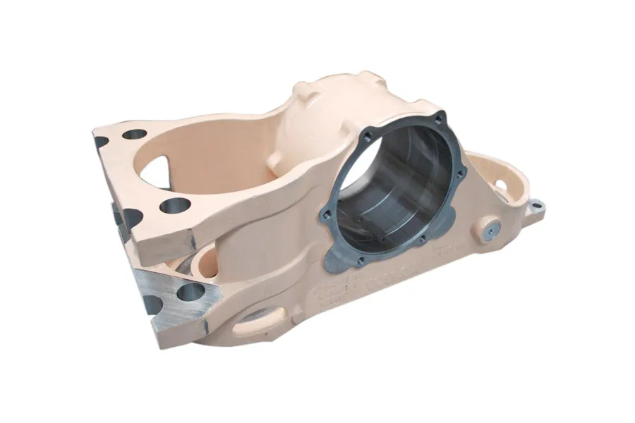 Cast part machined and milled by INAMESA for trains